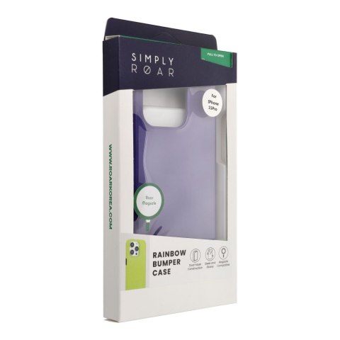 ROAR futerał RAINBOW BUMPER kompatybilny z MagSafe do IPHONE 15 Pro fioletowy