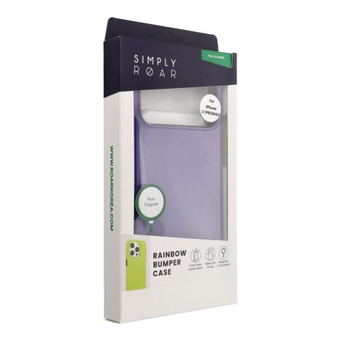 ROAR futerał RAINBOW BUMPER kompatybilny z MagSafe do IPHONE 17 Pro Max fioletowy