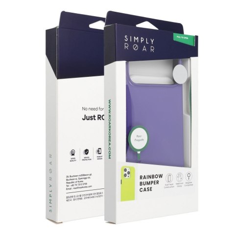 ROAR futerał RAINBOW BUMPER kompatybilny z MagSafe do IPHONE 17 Pro Max fioletowy