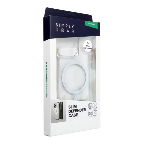 ROAR futerał SLIM DEFENDER kompatybilny z MagSafe do IPHONE 15 Pro Max transparentny