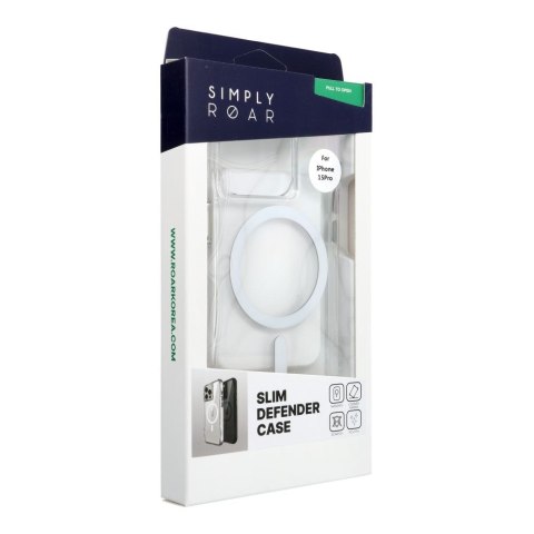 ROAR futerał SLIM DEFENDER kompatybilny z MagSafe do IPHONE 15 Pro transparentny