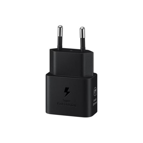 SAMSUNG oryginalna ładowarka sieciowa Typ C + kabel Typ C do Typ C PD 3A 25W GaN EP-T2510XBEGEU czarna blister