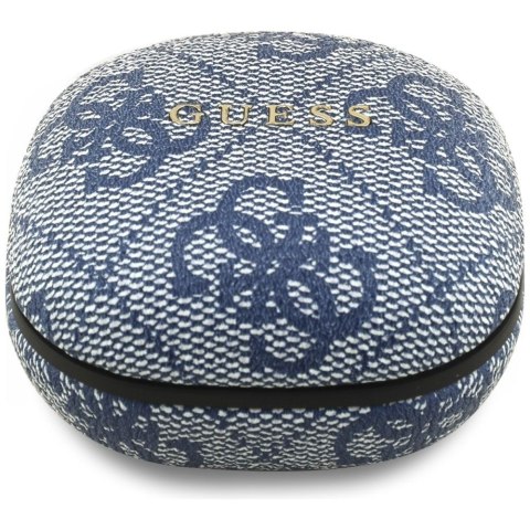 Słuchawki bezprzewodowe douszne Guess TWS ENC 4G Classic Metal Logo niebieskie