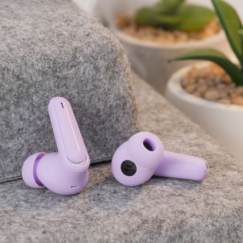 Słuchawki bezprzewodowe douszne Hoco TWS EQ23 fioletowe