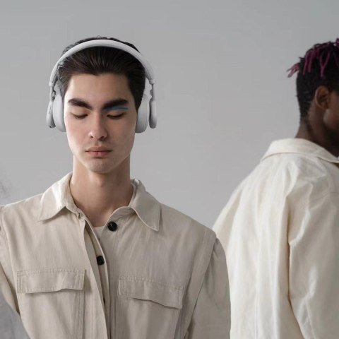 Słuchawki bezprzewodowe nauszne Forcell F-Audio Touch Beat ANC szare