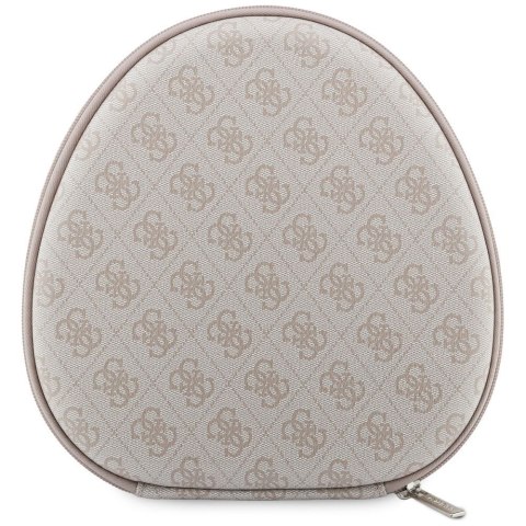 Słuchawki bezprzewodowe nauszne Guess ENC GUBHC15P4MRCTP (4G Triangle Logo) różowe