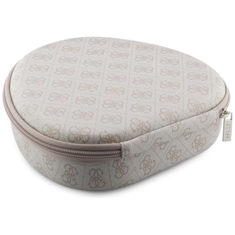 Słuchawki bezprzewodowe nauszne Guess ENC GUBHC15P4MRCTP (4G Triangle Logo) różowe