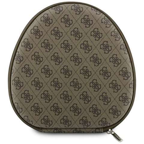 Słuchawki bezprzewodowe nauszne Guess ENC GUBHC15P4MRCTW (4G Triangle Logo) brązowe