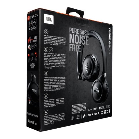 Słuchawki bezprzewodowe nauszne JBL Tune 680NC czarne