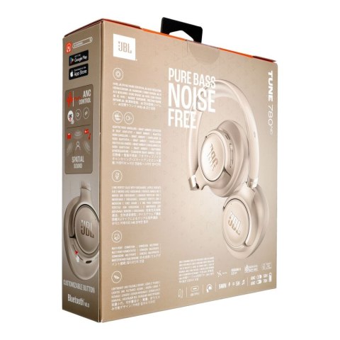 Słuchawki bezprzewodowe nauszne JBL Tune 780NC beżowe