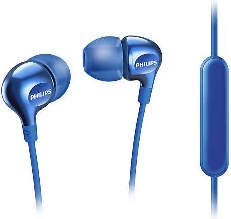 Słuchawki przewodowe Jack 3,5 z mikrofonem PHILIPS headphones SHE3705BL niebieskie