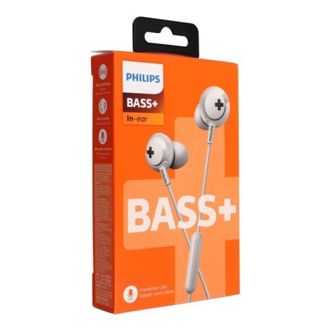 Słuchawki przewodowe dokanałowe jack 3,5mm PHILIPS SHE4305WT białe