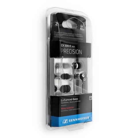 Słuchawki przewodowe douszne Jack 3,5 mm Sennheiser CX 300-ll Precision czarne