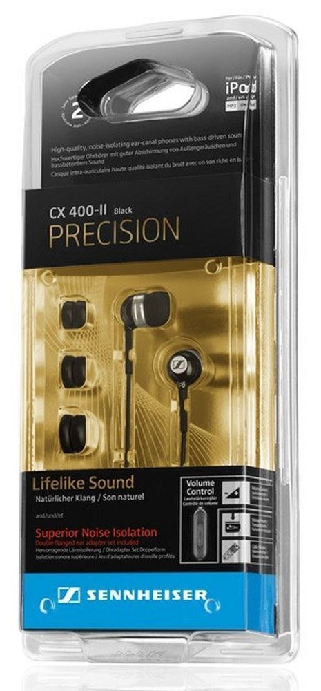 Słuchawki przewodowe douszne Jack 3,5 mm Sennheiser CX 400-ll Precision czarne