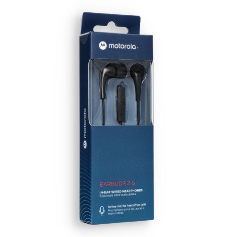 Słuchawki przewodowe douszne z mikrofonem MOTOROLA Ear Buds 2-s czarne