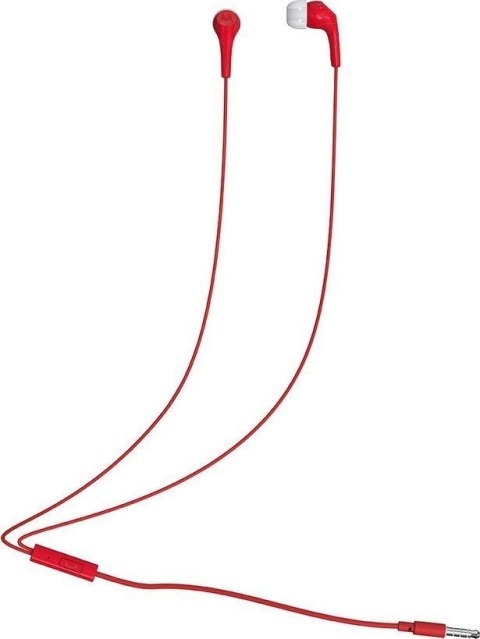 Słuchawki przewodowe douszne z mikrofonem MOTOROLA Ear Buds 2-s czerwone