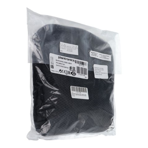 Słuchawki przewodowe nauszne Jack 3,5 mm / USB A Poly Blackwire C3225 czarne