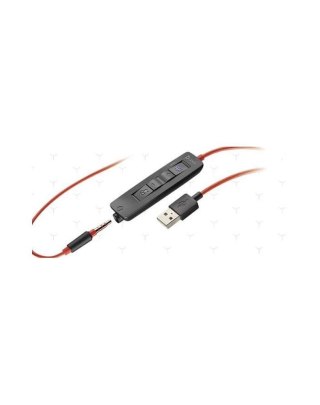 Słuchawki przewodowe nauszne Jack 3,5 mm / USB A Poly Blackwire C3325 czarne