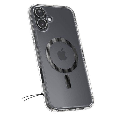 SPIGEN futerał ULTRA HYBRID MAG kompatybilny z MagSafe do IPHONE 16 carbon fiber