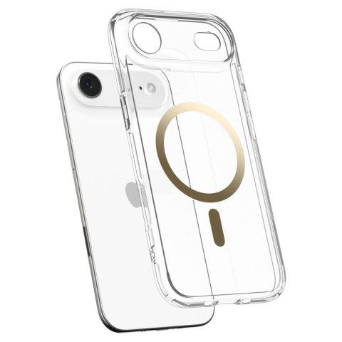 SPIGEN futerał ULTRA HYBRID MAG kompatybilny z MagSafe do IPHONE 17 Air clear gold
