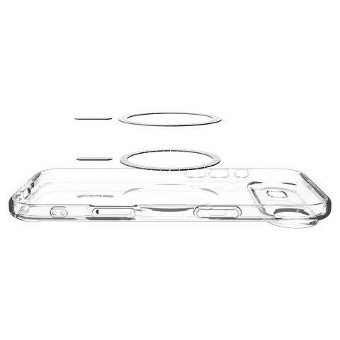 SPIGEN futerał ULTRA HYBRID MAG kompatybilny z MagSafe do IPHONE 17 Air clear white