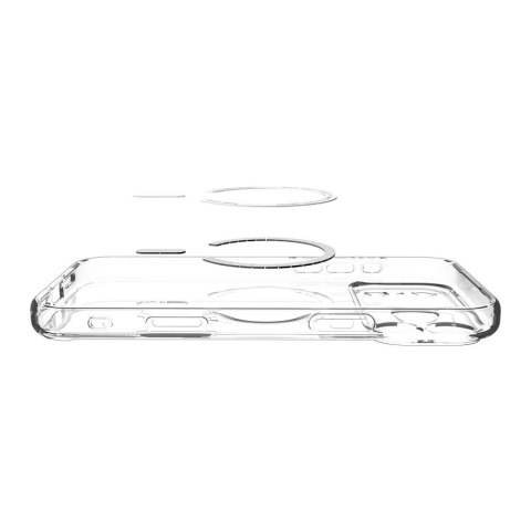 SPIGEN futerał ULTRA HYBRID MAG kompatybilny z MagSafe do IPHONE 17 Pro Max clear graphite