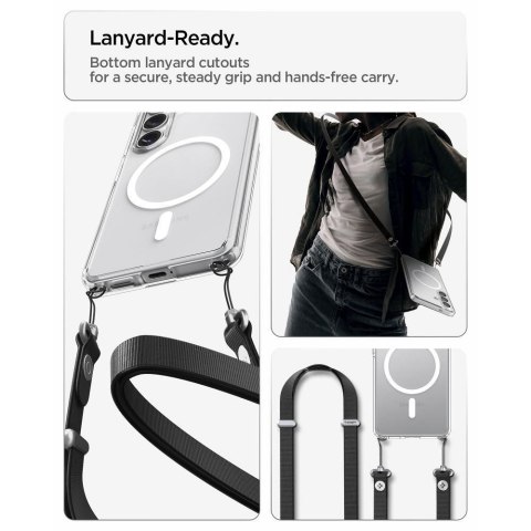 SPIGEN futerał ULTRA HYBRID MAG kompatybilny z MagSafe do S26 clear / white