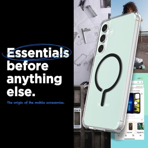 SPIGEN futerał ULTRA HYBRID Onetap Ring kompatybilny z MagSafe SAMSUNG S23 FE black