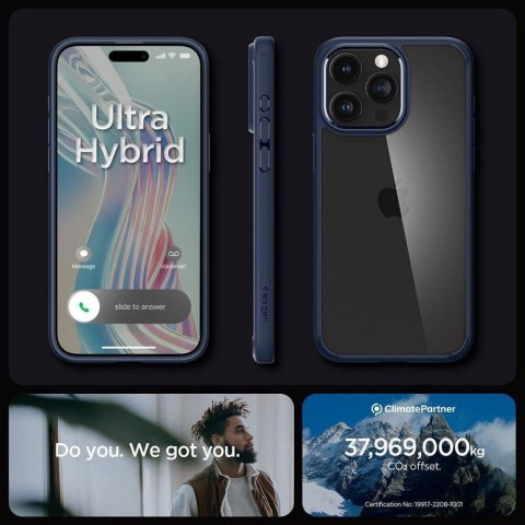 SPIGEN futerał ULTRA HYBRID do IPHONE 16 Pro Max navy blue