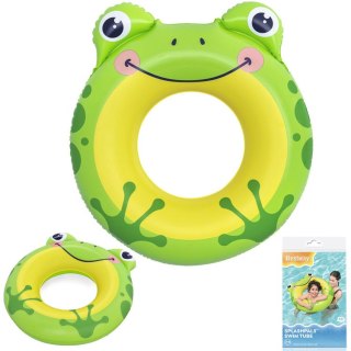 Bestway Dmuchane koło do pływania dla dzieci 60kg ŻABA 85x76cm 36351