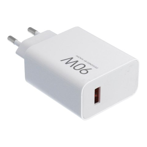 XIAOMI oryginalna ładowarka sieciowa USB A QC3.0 3A 90W MDY-15-EK biała bulk
