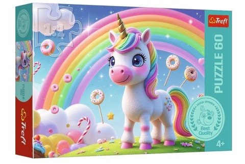 Puzzle 60 Cukierkowy świat TREFL