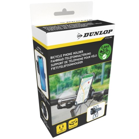 UCHWYT ROWEROWY NA TELEFON DUNLOP OBRACANY SZARY