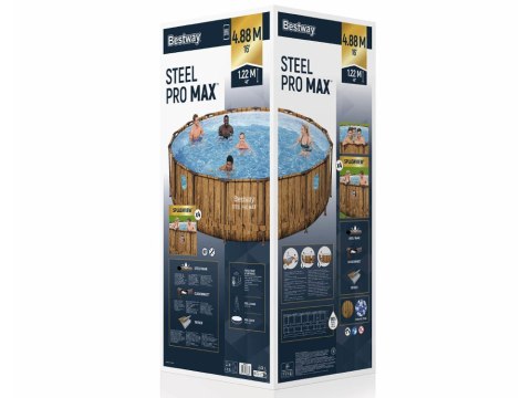 Basen ogrodowy stelażowy 488 x 122 cm Bestway 56725