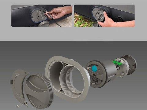 Bestway Materac welurowy samopompujący 2os. QUEEN Tritech 203x152cm 671BS