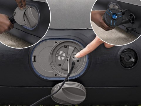 Bestway Materac welurowy samopompujący 2os. QUEEN Tritech 203x152cm 671BS