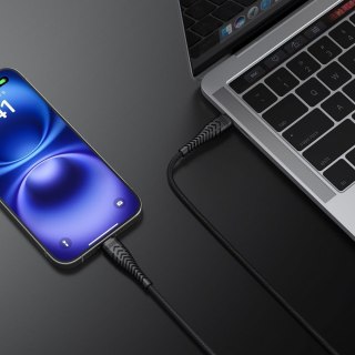 Kabel USB C do USB C VEGER PD 3A 60W 1,2 m V106 czarny