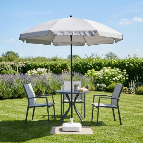 PARASOL OGRODOWY 185CM SZARY
