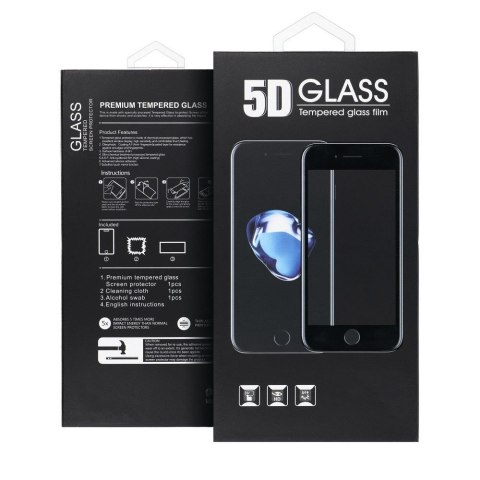 5D Full Glue Tempered Glass - do iPhone 12 / 12 Pro (Privacy) czarny