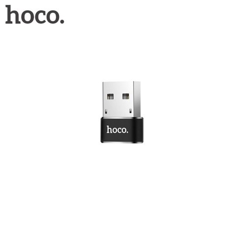Adapter OTG USB A do USB C Hoco UA6 czarny