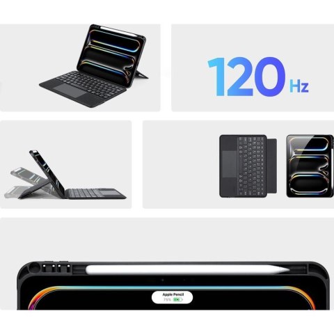 DUX DUCIS etui DK składane z klawiaturą bezprzewodową do iPad Pro 11 (2024) czarne