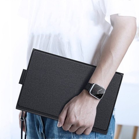 DUX DUCIS etui DK składane z podświetlaną klawiaturą bezprzewodową do SAMSUNG Tab S10 Ultra/S9 Ultra/S8 Ultra czarne