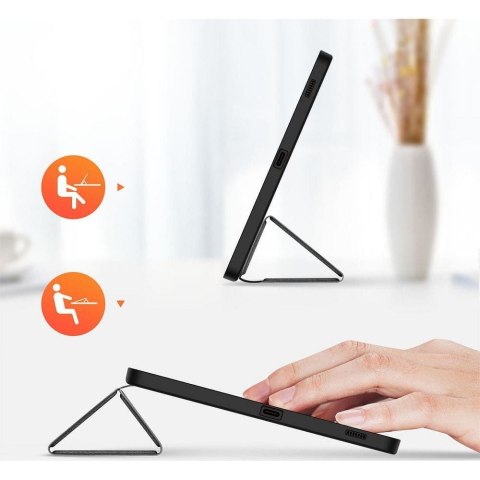 DUX DUCIS etui DOMO składane z miejscem na rysik do SAMSUNG Tab S9 FE/S10 FE czarne