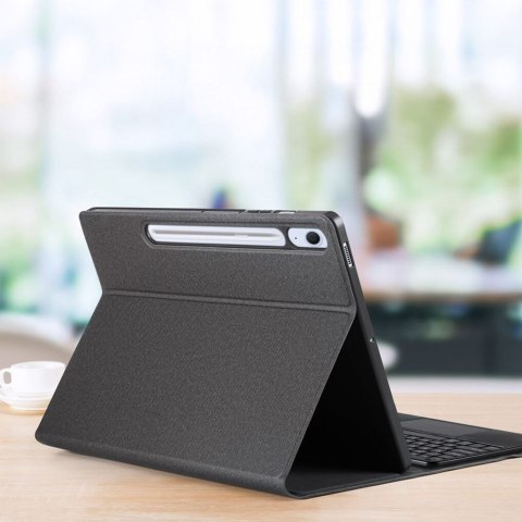 DUX DUCIS etui TK składane z klawiaturą bezprzewodową do SAMSUNG Tab S10 FE Plus czarne