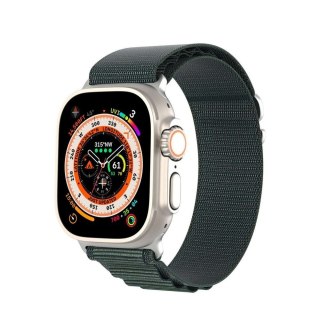 DUX DUCIS pasek GS nylonowy do Apple Watch 42 / 44 / 45 / 49 mm oliwkowy
