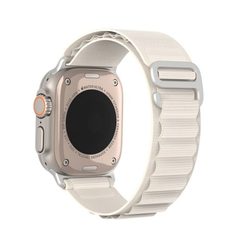 DUX DUCIS pasek GS nylonowy do Apple Watch 42 / 44 / 45 / 49 mm platynowy