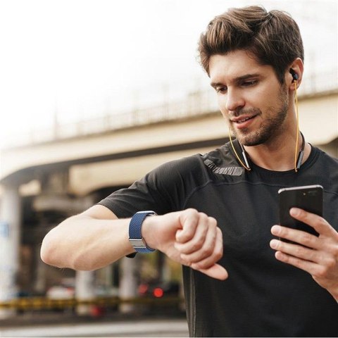 DUX DUCIS pasek MIXTURE PRO pleciony do Apple Watch 38 / 40 / 41 mm niebieski