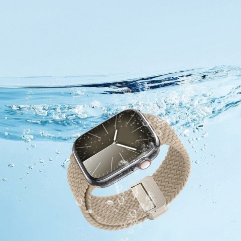 DUX DUCIS pasek MIXTURE PRO pleciony do Apple Watch 42 / 44 / 45 / 49 mm jasno beżowy