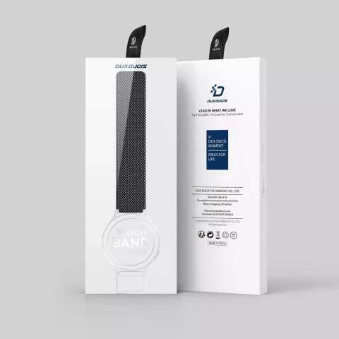 DUX DUCIS pasek MILANESE magnetyczny ze stali nierdzewnej 20 mm czarny