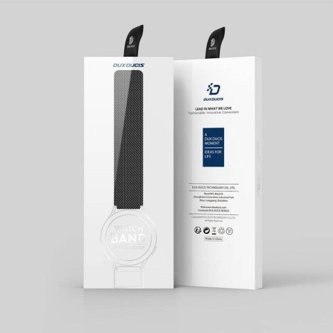 DUX DUCIS pasek MILANESE magnetyczny ze stali nierdzewnej 22 mm czarny